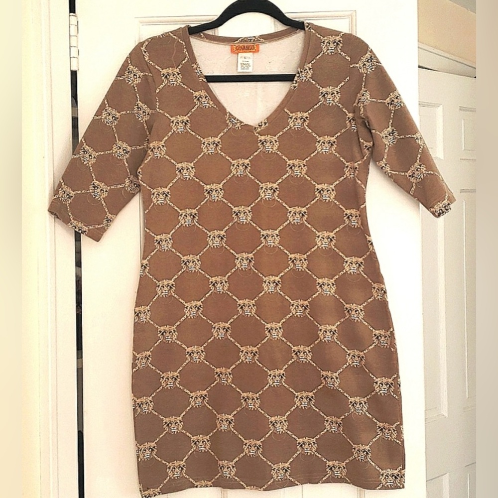 GOVANGO Lion Print Dress